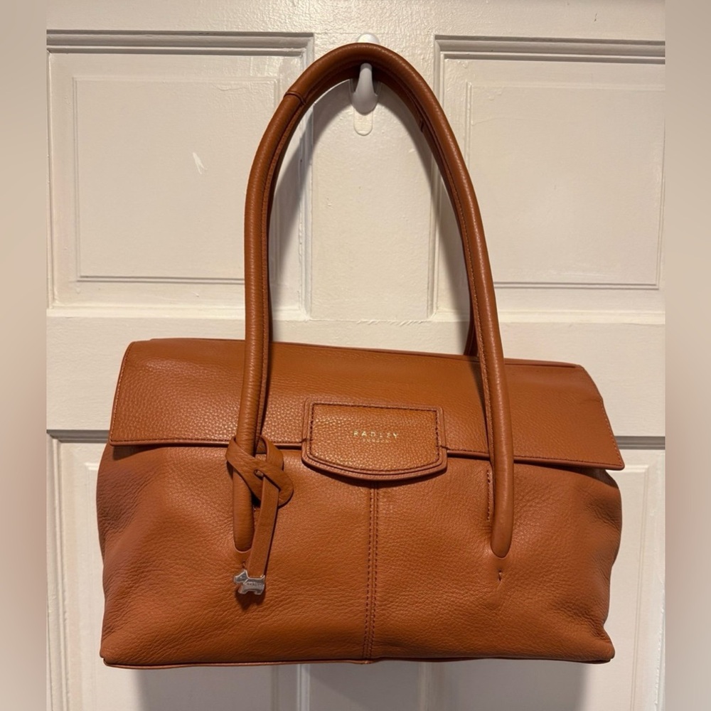 NWOT RADLEY LONDON Burnham Beeches Brown Pebbled Leather  Shoulder Bag